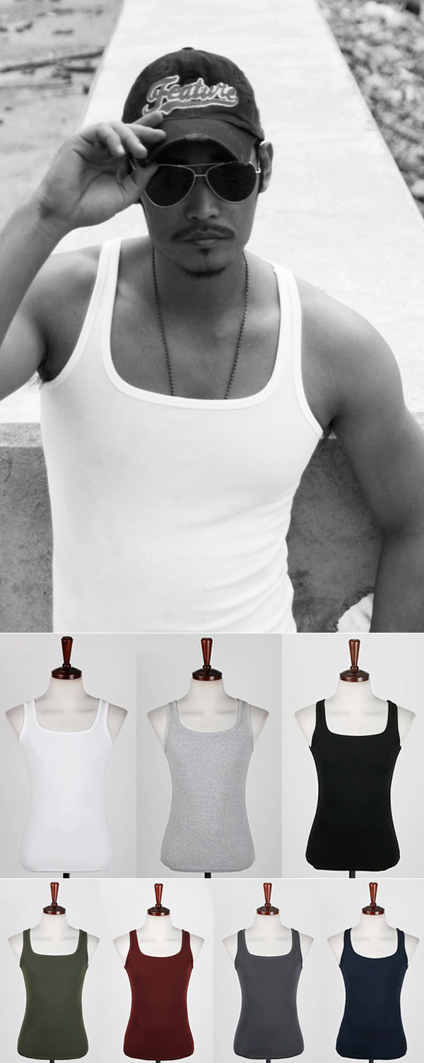 square cut undershirts